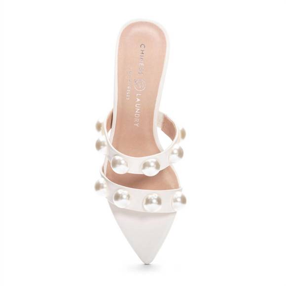 NEW CHINESE LAUNDRY yarley pearl heels in bone - Picture 4 of 5